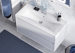 Акватон Мебель для ванной Римини 100 New белая – фотография-7